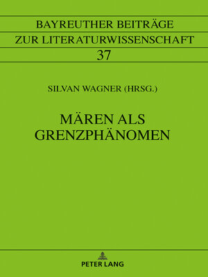 cover image of Mären als Grenzphänomen